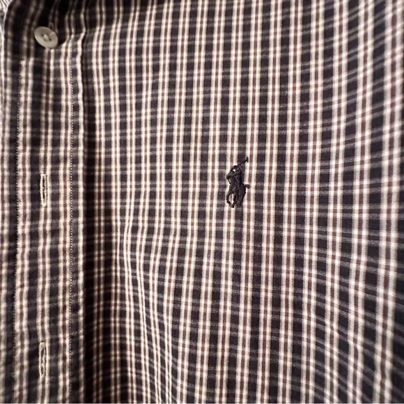 Ralph Lauren Men's Brown Plaid Shirt Size XL - Picture 3 of 11